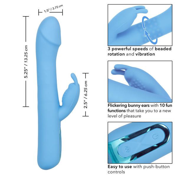 CalExotics Jack Rabbit Elite Rechargeable Rotating Rabbit Vibrator - Extreme Toyz Singapore - https://extremetoyz.com.sg - Sex Toys and Lingerie Online Store - Bondage Gear / Vibrators / Electrosex Toys / Wireless Remote Control Vibes / Sexy Lingerie and Role Play / BDSM / Dungeon Furnitures / Dildos and Strap Ons &nbsp;/ Anal and Prostate Massagers / Anal Douche and Cleaning Aide / Delay Sprays and Gels / Lubricants and more...