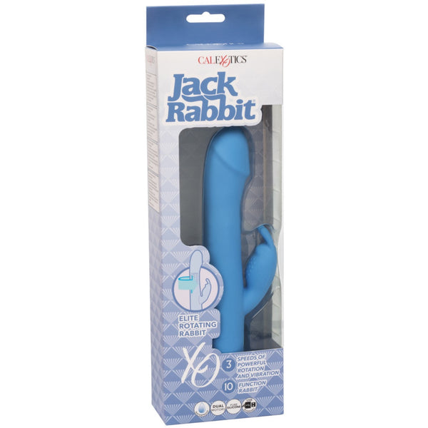 CalExotics Jack Rabbit Elite Rechargeable Rotating Rabbit Vibrator - Extreme Toyz Singapore - https://extremetoyz.com.sg - Sex Toys and Lingerie Online Store - Bondage Gear / Vibrators / Electrosex Toys / Wireless Remote Control Vibes / Sexy Lingerie and Role Play / BDSM / Dungeon Furnitures / Dildos and Strap Ons &nbsp;/ Anal and Prostate Massagers / Anal Douche and Cleaning Aide / Delay Sprays and Gels / Lubricants and more...