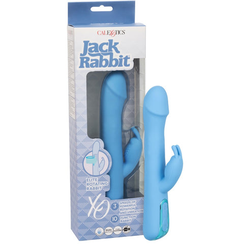 CalExotics Jack Rabbit Elite Rechargeable Rotating Rabbit Vibrator - Extreme Toyz Singapore - https://extremetoyz.com.sg - Sex Toys and Lingerie Online Store - Bondage Gear / Vibrators / Electrosex Toys / Wireless Remote Control Vibes / Sexy Lingerie and Role Play / BDSM / Dungeon Furnitures / Dildos and Strap Ons &nbsp;/ Anal and Prostate Massagers / Anal Douche and Cleaning Aide / Delay Sprays and Gels / Lubricants and more...