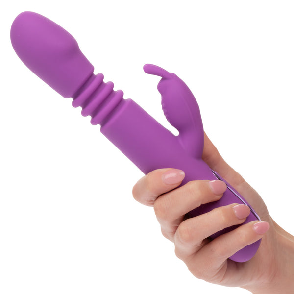 CalExotics Jack Rabbit Elite Thrusting Rechargeable Rabbit Vibrator - Extreme Toyz Singapore - https://extremetoyz.com.sg - Sex Toys and Lingerie Online Store - Bondage Gear / Vibrators / Electrosex Toys / Wireless Remote Control Vibes / Sexy Lingerie and Role Play / BDSM / Dungeon Furnitures / Dildos and Strap Ons &nbsp;/ Anal and Prostate Massagers / Anal Douche and Cleaning Aide / Delay Sprays and Gels / Lubricants and more...