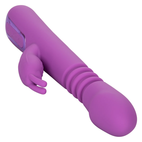 CalExotics Jack Rabbit Elite Thrusting Rechargeable Rabbit Vibrator - Extreme Toyz Singapore - https://extremetoyz.com.sg - Sex Toys and Lingerie Online Store - Bondage Gear / Vibrators / Electrosex Toys / Wireless Remote Control Vibes / Sexy Lingerie and Role Play / BDSM / Dungeon Furnitures / Dildos and Strap Ons &nbsp;/ Anal and Prostate Massagers / Anal Douche and Cleaning Aide / Delay Sprays and Gels / Lubricants and more...