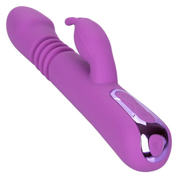 CalExotics Jack Rabbit Elite Thrusting Rechargeable Rabbit Vibrator - Extreme Toyz Singapore - https://extremetoyz.com.sg - Sex Toys and Lingerie Online Store - Bondage Gear / Vibrators / Electrosex Toys / Wireless Remote Control Vibes / Sexy Lingerie and Role Play / BDSM / Dungeon Furnitures / Dildos and Strap Ons &nbsp;/ Anal and Prostate Massagers / Anal Douche and Cleaning Aide / Delay Sprays and Gels / Lubricants and more...