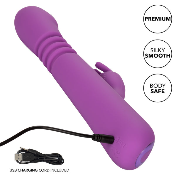 CalExotics Jack Rabbit Elite Thrusting Rechargeable Rabbit Vibrator - Extreme Toyz Singapore - https://extremetoyz.com.sg - Sex Toys and Lingerie Online Store - Bondage Gear / Vibrators / Electrosex Toys / Wireless Remote Control Vibes / Sexy Lingerie and Role Play / BDSM / Dungeon Furnitures / Dildos and Strap Ons &nbsp;/ Anal and Prostate Massagers / Anal Douche and Cleaning Aide / Delay Sprays and Gels / Lubricants and more...