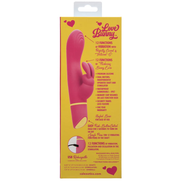 Love Bunny Vibrating “G” Bunny Rechargeable Rabbit Vibrator