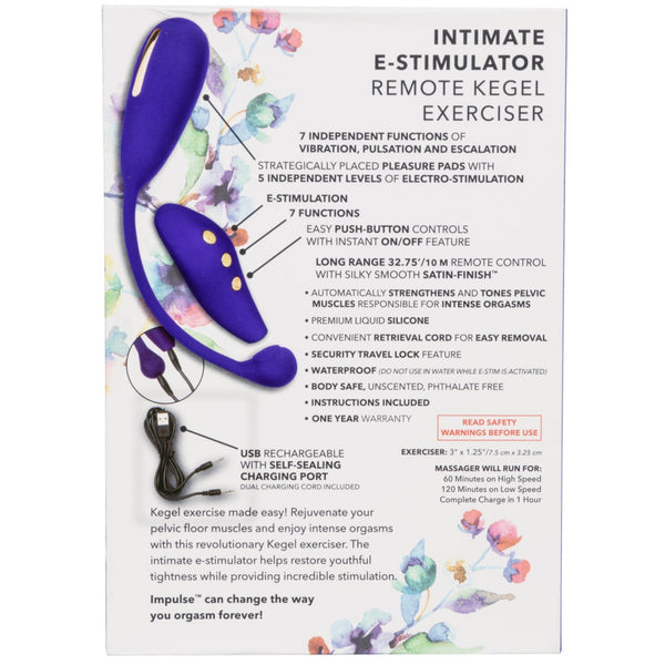 CalExotics Impulse Intimate E-Stimulator Remote Kegel Exerciser Rechargeable Electrosex Vibrator - Extreme Toyz Singapore - https://extremetoyz.com.sg - Sex Toys and Lingerie Online Store