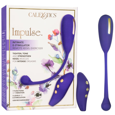 CalExotics Impulse Intimate E-Stimulator Remote Kegel Exerciser Rechargeable Electrosex Vibrator - Extreme Toyz Singapore - https://extremetoyz.com.sg - Sex Toys and Lingerie Online Store