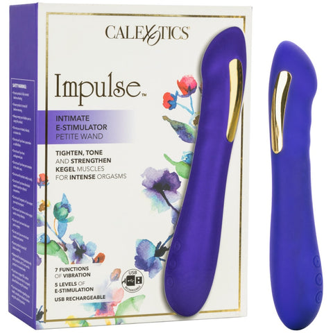 CalExotics Impulse Intimate E-Stimulator Petite Wand Rechargeable Electrosex Vibrator - Extreme Toyz Singapore - https://extremetoyz.com.sg - Sex Toys and Lingerie Online Store