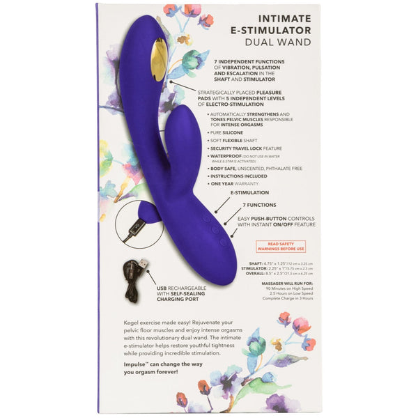 CalExotics Impulse Intimate E-Stimulator Dual Wand Electrosex Vibrator - Extreme Toyz Singapore - https://extremetoyz.com.sg - Sex Toys and Lingerie Online Store - Bondage Gear / Vibrators / Electrosex Toys / Wireless Remote Control Vibes / Sexy Lingerie and Role Play / BDSM / Dungeon Furnitures / Dildos and Strap Ons &nbsp;/ Anal and Prostate Massagers / Anal Douche and Cleaning Aide / Delay Sprays and Gels / Lubricants and more...