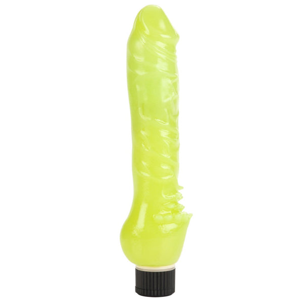 CalExotics Playful Dongs Glow-In-The-Dark Jelly Vibe - Extreme Toyz Singapore - https://extremetoyz.com.sg - Sex Toys and Lingerie Online Store - Bondage Gear / Vibrators / Electrosex Toys / Wireless Remote Control Vibes / Sexy Lingerie and Role Play / BDSM / Dungeon Furnitures / Dildos and Strap Ons &nbsp;/ Anal and Prostate Massagers / Anal Douche and Cleaning Aide / Delay Sprays and Gels / Lubricants and more...