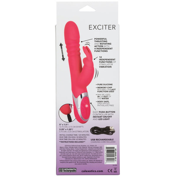 Enchanted Exciter Thrusting Rechargeable Rabbit Vibrator