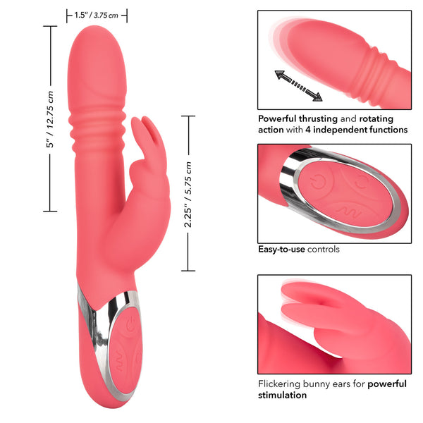 Enchanted Exciter Thrusting Rechargeable Rabbit Vibrator