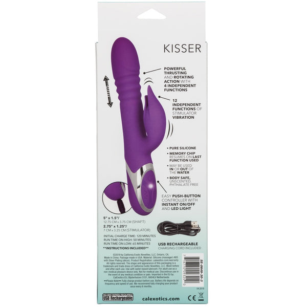 Enchanted Kisser Thrusting Rechargeable Rabbit Vibrator