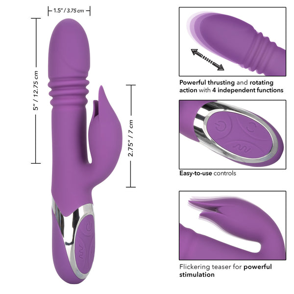 Enchanted Kisser Thrusting Rechargeable Rabbit Vibrator