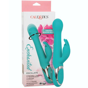 Enchanted Oscillate Thrusting & Rotating Rechargeable Rabbit Vibrator