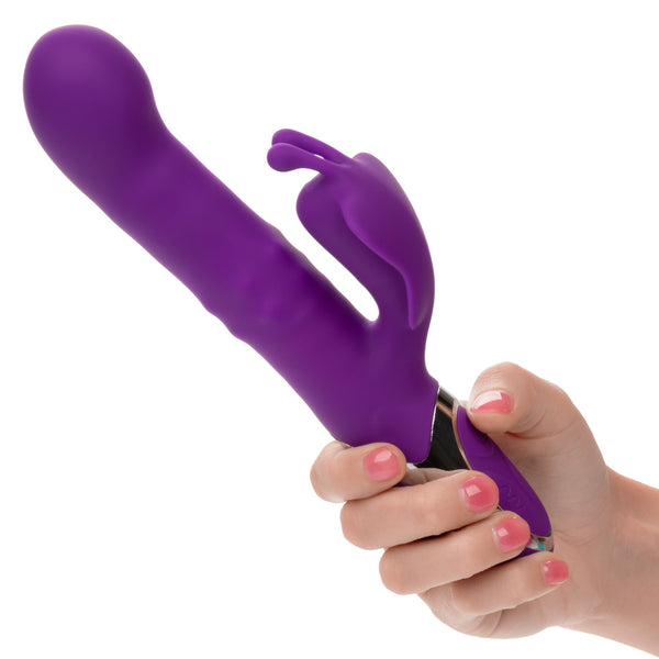 Enchanted Flutter Thrusting & Rotating Rechargeable Rabbit Vibrator