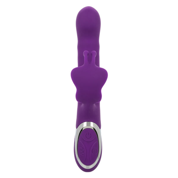 Enchanted Flutter Thrusting & Rotating Rechargeable Rabbit Vibrator