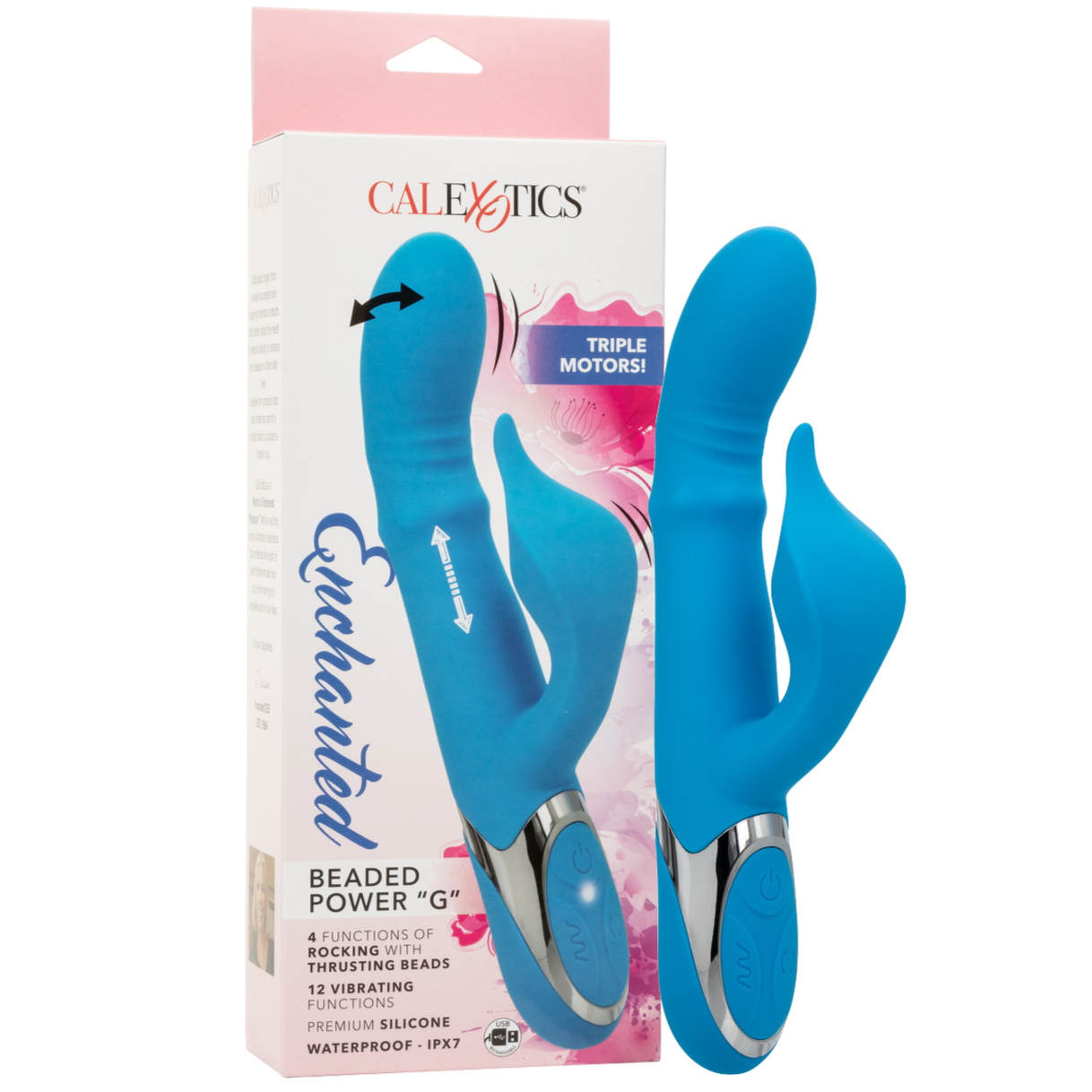 Enchanted Beaded Power “G” Rechargeable Rocking Rabbit Vibrator