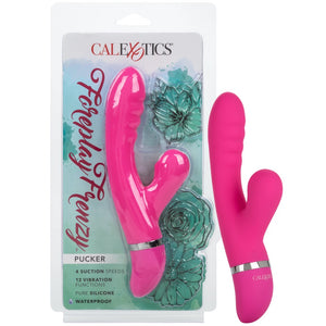 CalExotics Foreplay Frenzy Pucker Clitoral Suction Rabbit Vibrator - Extreme Toyz Singapore - https://extremetoyz.com.sg - Sex Toys and Lingerie Online Store