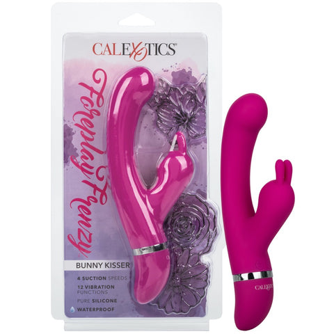 CalExotics Foreplay Frenzy Bunny Kisser Clitoral Suction & Rabbit Vibrator - Extreme Toyz Singapore - https://extremetoyz.com.sg - Sex Toys and Lingerie Online Store