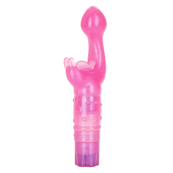 CalExotics Butterfly Kiss G-Spot & Clitoral Vibe - Pink - Extreme Toyz Singapore - https://extremetoyz.com.sg - Sex Toys and Lingerie Online Store - Bondage Gear / Vibrators / Electrosex Toys / Wireless Remote Control Vibes / Sexy Lingerie and Role Play / BDSM / Dungeon Furnitures / Dildos and Strap Ons &nbsp;/ Anal and Prostate Massagers / Anal Douche and Cleaning Aide / Delay Sprays and Gels / Lubricants and more...