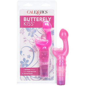 CalExotics Butterfly Kiss G-Spot & Clitoral Vibe - Pink - Extreme Toyz Singapore - https://extremetoyz.com.sg - Sex Toys and Lingerie Online Store - Bondage Gear / Vibrators / Electrosex Toys / Wireless Remote Control Vibes / Sexy Lingerie and Role Play / BDSM / Dungeon Furnitures / Dildos and Strap Ons &nbsp;/ Anal and Prostate Massagers / Anal Douche and Cleaning Aide / Delay Sprays and Gels / Lubricants and more...