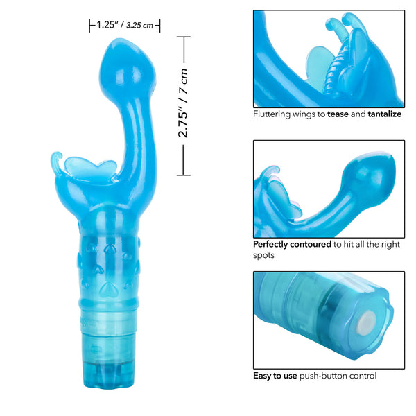 CalExotics Kiss Vibes The Original Butterfly Kiss Vibe - Blue - Extreme Toyz Singapore - https://extremetoyz.com.sg - Sex Toys and Lingerie Online Store - Bondage Gear / Vibrators / Electrosex Toys / Wireless Remote Control Vibes / Sexy Lingerie and Role Play / BDSM / Dungeon Furnitures / Dildos and Strap Ons &nbsp;/ Anal and Prostate Massagers / Anal Douche and Cleaning Aide / Delay Sprays and Gels / Lubricants and more...