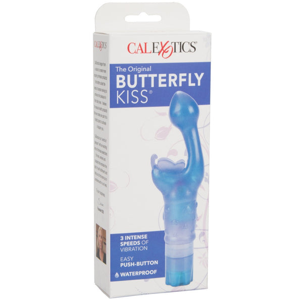 CalExotics Kiss Vibes The Original Butterfly Kiss Vibe - Blue - Extreme Toyz Singapore - https://extremetoyz.com.sg - Sex Toys and Lingerie Online Store - Bondage Gear / Vibrators / Electrosex Toys / Wireless Remote Control Vibes / Sexy Lingerie and Role Play / BDSM / Dungeon Furnitures / Dildos and Strap Ons &nbsp;/ Anal and Prostate Massagers / Anal Douche and Cleaning Aide / Delay Sprays and Gels / Lubricants and more...