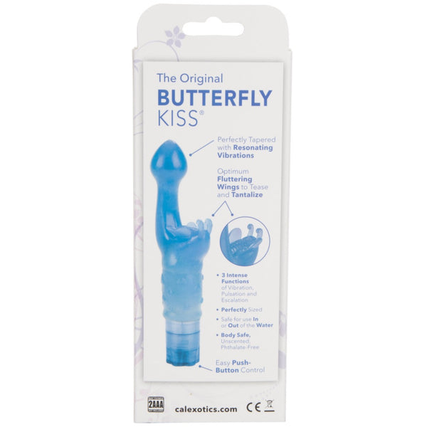 CalExotics Kiss Vibes The Original Butterfly Kiss Vibe - Blue - Extreme Toyz Singapore - https://extremetoyz.com.sg - Sex Toys and Lingerie Online Store - Bondage Gear / Vibrators / Electrosex Toys / Wireless Remote Control Vibes / Sexy Lingerie and Role Play / BDSM / Dungeon Furnitures / Dildos and Strap Ons &nbsp;/ Anal and Prostate Massagers / Anal Douche and Cleaning Aide / Delay Sprays and Gels / Lubricants and more...