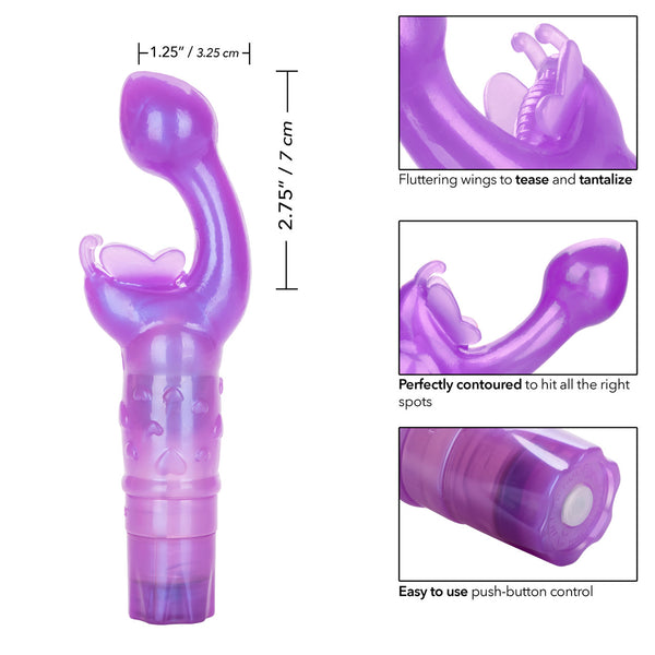 CalExotics Kiss Vibes The Original Butterfly Kiss Vibe - Purple - Extreme Toyz Singapore - https://extremetoyz.com.sg - Sex Toys and Lingerie Online Store - Bondage Gear / Vibrators / Electrosex Toys / Wireless Remote Control Vibes / Sexy Lingerie and Role Play / BDSM / Dungeon Furnitures / Dildos and Strap Ons &nbsp;/ Anal and Prostate Massagers / Anal Douche and Cleaning Aide / Delay Sprays and Gels / Lubricants and more...