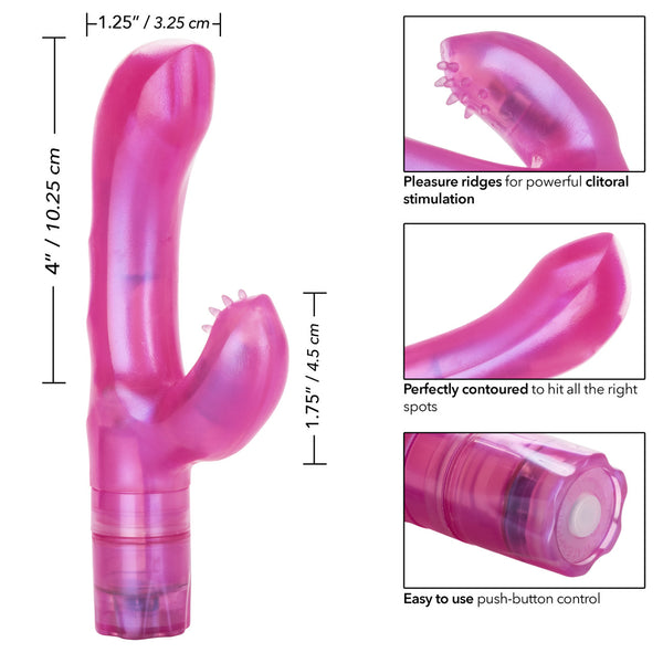 CalExotics Kiss Vibes G-Kiss G-Spot & Clitoral Vibe - Pink - Extreme Toyz Singapore - https://extremetoyz.com.sg - Sex Toys and Lingerie Online Store - Bondage Gear / Vibrators / Electrosex Toys / Wireless Remote Control Vibes / Sexy Lingerie and Role Play / BDSM / Dungeon Furnitures / Dildos and Strap Ons &nbsp;/ Anal and Prostate Massagers / Anal Douche and Cleaning Aide / Delay Sprays and Gels / Lubricants and more...