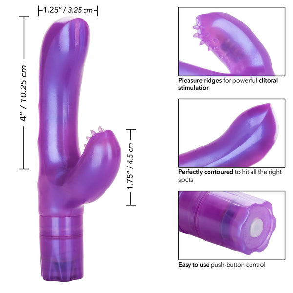 CalExotics Kiss Vibes G-Kiss G-Spot & Clitoral Vibe - Purple - Extreme Toyz Singapore - https://extremetoyz.com.sg - Sex Toys and Lingerie Online Store - Bondage Gear / Vibrators / Electrosex Toys / Wireless Remote Control Vibes / Sexy Lingerie and Role Play / BDSM / Dungeon Furnitures / Dildos and Strap Ons &nbsp;/ Anal and Prostate Massagers / Anal Douche and Cleaning Aide / Delay Sprays and Gels / Lubricants and more...