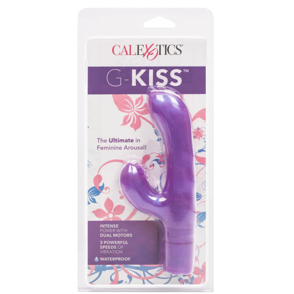 CalExotics Kiss Vibes G-Kiss G-Spot & Clitoral Vibe - Purple - Extreme Toyz Singapore - https://extremetoyz.com.sg - Sex Toys and Lingerie Online Store - Bondage Gear / Vibrators / Electrosex Toys / Wireless Remote Control Vibes / Sexy Lingerie and Role Play / BDSM / Dungeon Furnitures / Dildos and Strap Ons &nbsp;/ Anal and Prostate Massagers / Anal Douche and Cleaning Aide / Delay Sprays and Gels / Lubricants and more...