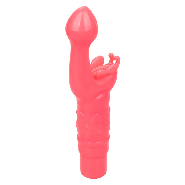 CalExotics Kiss Vibes Rechargeable Butterfly Kiss G-Spot & Clitoral Vibe - Pink - Extreme Toyz Singapore - https://extremetoyz.com.sg - Sex Toys and Lingerie Online Store - Bondage Gear / Vibrators / Electrosex Toys / Wireless Remote Control Vibes / Sexy Lingerie and Role Play / BDSM / Dungeon Furnitures / Dildos and Strap Ons &nbsp;/ Anal and Prostate Massagers / Anal Douche and Cleaning Aide / Delay Sprays and Gels / Lubricants and more...