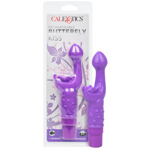 CalExotics Kiss Vibes Rechargeable Butterfly Kiss G-Spot & Clitoral Vibe - Purple - Extreme Toyz Singapore - https://extremetoyz.com.sg - Sex Toys and Lingerie Online Store - Bondage Gear / Vibrators / Electrosex Toys / Wireless Remote Control Vibes / Sexy Lingerie and Role Play / BDSM / Dungeon Furnitures / Dildos and Strap Ons &nbsp;/ Anal and Prostate Massagers / Anal Douche and Cleaning Aide / Delay Sprays and Gels / Lubricants and more...