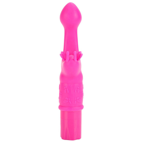 CalExotics Kiss Vibes Silicone Butterfly Kiss G-Spot & Clitoral Vibe - Pink - Extreme Toyz Singapore - https://extremetoyz.com.sg - Sex Toys and Lingerie Online Store - Bondage Gear / Vibrators / Electrosex Toys / Wireless Remote Control Vibes / Sexy Lingerie and Role Play / BDSM / Dungeon Furnitures / Dildos and Strap Ons &nbsp;/ Anal and Prostate Massagers / Anal Douche and Cleaning Aide / Delay Sprays and Gels / Lubricants and more...