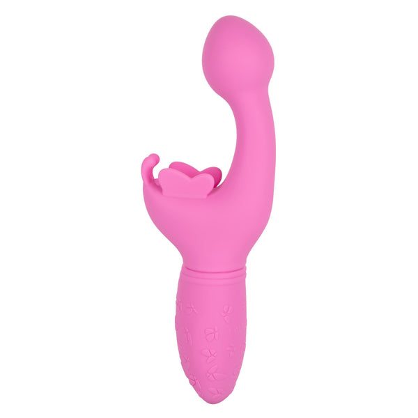 CalExotics Kiss Vibes Rechargeable Silicone Butterfly Kiss G-Spot & Clitoral Vibe - Pink - Extreme Toyz Singapore - https://extremetoyz.com.sg - Sex Toys and Lingerie Online Store - Bondage Gear / Vibrators / Electrosex Toys / Wireless Remote Control Vibes / Sexy Lingerie and Role Play / BDSM / Dungeon Furnitures / Dildos and Strap Ons &nbsp;/ Anal and Prostate Massagers / Anal Douche and Cleaning Aide / Delay Sprays and Gels / Lubricants and more...