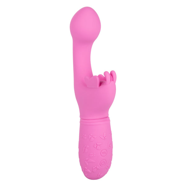 CalExotics Kiss Vibes Rechargeable Silicone Butterfly Kiss G-Spot & Clitoral Vibe - Pink - Extreme Toyz Singapore - https://extremetoyz.com.sg - Sex Toys and Lingerie Online Store - Bondage Gear / Vibrators / Electrosex Toys / Wireless Remote Control Vibes / Sexy Lingerie and Role Play / BDSM / Dungeon Furnitures / Dildos and Strap Ons &nbsp;/ Anal and Prostate Massagers / Anal Douche and Cleaning Aide / Delay Sprays and Gels / Lubricants and more...