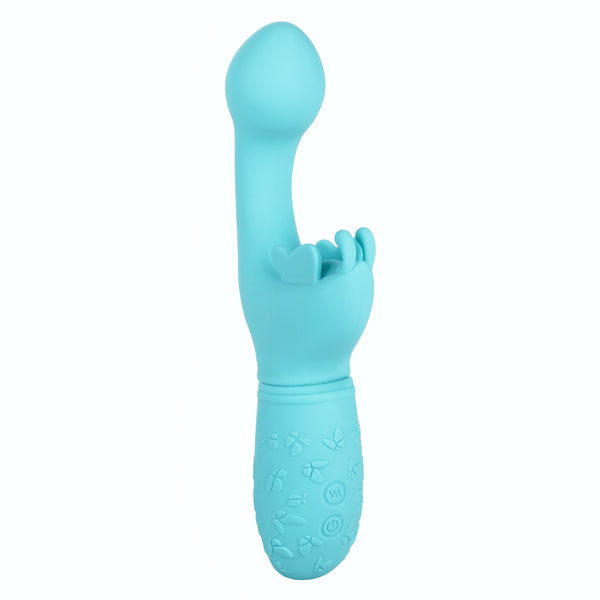 CalExotics Kiss Vibes Rechargeable Butterfly Kiss G-Spot & Clitoral Vibe - Blue - Extreme Toyz Singapore - https://extremetoyz.com.sg - Sex Toys and Lingerie Online Store - Bondage Gear / Vibrators / Electrosex Toys / Wireless Remote Control Vibes / Sexy Lingerie and Role Play / BDSM / Dungeon Furnitures / Dildos and Strap Ons &nbsp;/ Anal and Prostate Massagers / Anal Douche and Cleaning Aide / Delay Sprays and Gels / Lubricants and more...