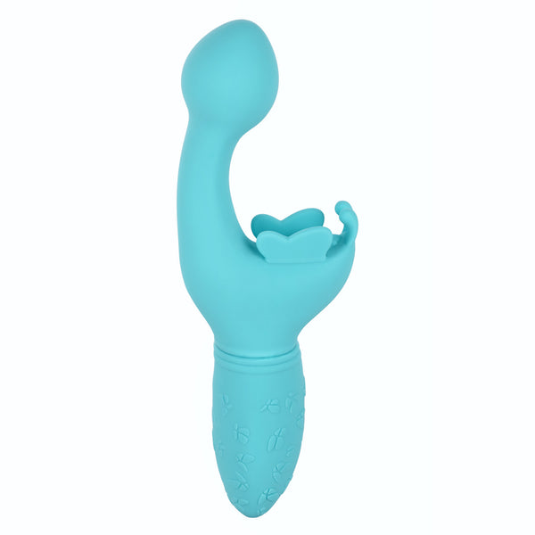 CalExotics Kiss Vibes Rechargeable Butterfly Kiss G-Spot & Clitoral Vibe - Blue - Extreme Toyz Singapore - https://extremetoyz.com.sg - Sex Toys and Lingerie Online Store - Bondage Gear / Vibrators / Electrosex Toys / Wireless Remote Control Vibes / Sexy Lingerie and Role Play / BDSM / Dungeon Furnitures / Dildos and Strap Ons &nbsp;/ Anal and Prostate Massagers / Anal Douche and Cleaning Aide / Delay Sprays and Gels / Lubricants and more...