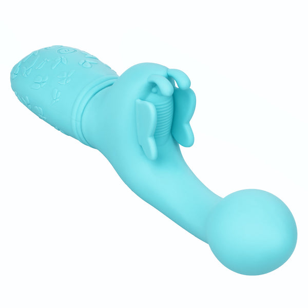 CalExotics Kiss Vibes Rechargeable Butterfly Kiss G-Spot & Clitoral Vibe - Blue - Extreme Toyz Singapore - https://extremetoyz.com.sg - Sex Toys and Lingerie Online Store - Bondage Gear / Vibrators / Electrosex Toys / Wireless Remote Control Vibes / Sexy Lingerie and Role Play / BDSM / Dungeon Furnitures / Dildos and Strap Ons &nbsp;/ Anal and Prostate Massagers / Anal Douche and Cleaning Aide / Delay Sprays and Gels / Lubricants and more...