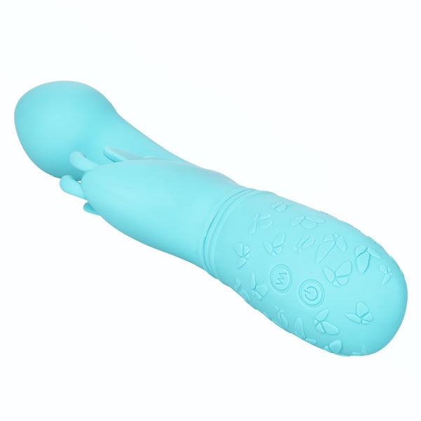 CalExotics Kiss Vibes Rechargeable Butterfly Kiss G-Spot & Clitoral Vibe - Blue - Extreme Toyz Singapore - https://extremetoyz.com.sg - Sex Toys and Lingerie Online Store - Bondage Gear / Vibrators / Electrosex Toys / Wireless Remote Control Vibes / Sexy Lingerie and Role Play / BDSM / Dungeon Furnitures / Dildos and Strap Ons &nbsp;/ Anal and Prostate Massagers / Anal Douche and Cleaning Aide / Delay Sprays and Gels / Lubricants and more...