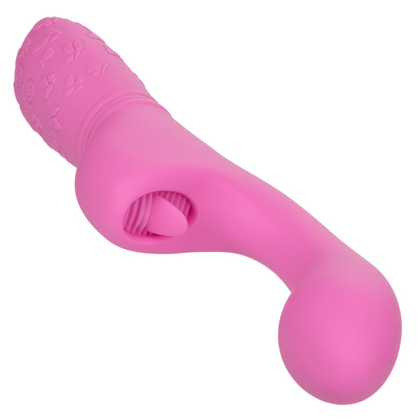 CalExotics Kiss Vibes Rechargeable Butterfly Kiss Flicker G-Spot & Licking Clitoral Vibe - Pink - Extreme Toyz Singapore - https://extremetoyz.com.sg - Sex Toys and Lingerie Online Store - Bondage Gear / Vibrators / Electrosex Toys / Wireless Remote Control Vibes / Sexy Lingerie and Role Play / BDSM / Dungeon Furnitures / Dildos and Strap Ons &nbsp;/ Anal and Prostate Massagers / Anal Douche and Cleaning Aide / Delay Sprays and Gels / Lubricants and more...