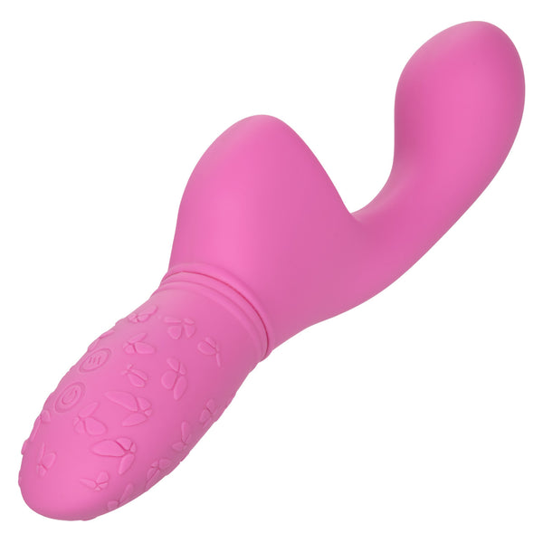 CalExotics Kiss Vibes Rechargeable Butterfly Kiss Flicker G-Spot & Licking Clitoral Vibe - Pink - Extreme Toyz Singapore - https://extremetoyz.com.sg - Sex Toys and Lingerie Online Store - Bondage Gear / Vibrators / Electrosex Toys / Wireless Remote Control Vibes / Sexy Lingerie and Role Play / BDSM / Dungeon Furnitures / Dildos and Strap Ons &nbsp;/ Anal and Prostate Massagers / Anal Douche and Cleaning Aide / Delay Sprays and Gels / Lubricants and more...