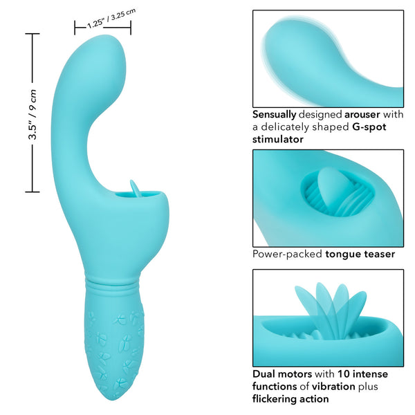 CalExotics Kiss Vibes Rechargeable Butterfly Kiss Flicker G-Spot & Clitoral Vibe - Blue - Extreme Toyz Singapore - https://extremetoyz.com.sg - Sex Toys and Lingerie Online Store - Bondage Gear / Vibrators / Electrosex Toys / Wireless Remote Control Vibes / Sexy Lingerie and Role Play / BDSM / Dungeon Furnitures / Dildos and Strap Ons &nbsp;/ Anal and Prostate Massagers / Anal Douche and Cleaning Aide / Delay Sprays and Gels / Lubricants and more...