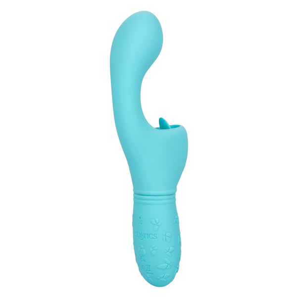 CalExotics Kiss Vibes Rechargeable Butterfly Kiss Flicker G-Spot & Clitoral Vibe - Blue - Extreme Toyz Singapore - https://extremetoyz.com.sg - Sex Toys and Lingerie Online Store - Bondage Gear / Vibrators / Electrosex Toys / Wireless Remote Control Vibes / Sexy Lingerie and Role Play / BDSM / Dungeon Furnitures / Dildos and Strap Ons &nbsp;/ Anal and Prostate Massagers / Anal Douche and Cleaning Aide / Delay Sprays and Gels / Lubricants and more...