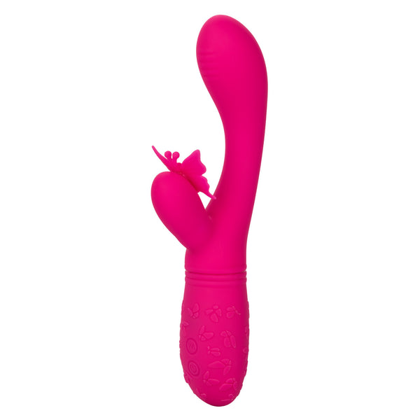 CalExotics Kiss Vibes Rechargeable Butterfly Kiss Flutter G-Spot & Clitoral Vibe - Pink - Extreme Toyz Singapore - https://extremetoyz.com.sg - Sex Toys and Lingerie Online Store - Bondage Gear / Vibrators / Electrosex Toys / Wireless Remote Control Vibes / Sexy Lingerie and Role Play / BDSM / Dungeon Furnitures / Dildos and Strap Ons &nbsp;/ Anal and Prostate Massagers / Anal Douche and Cleaning Aide / Delay Sprays and Gels / Lubricants and more...