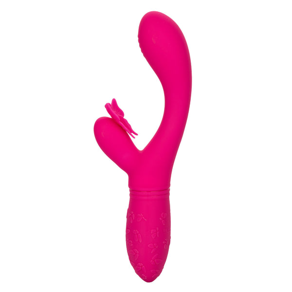 CalExotics Kiss Vibes Rechargeable Butterfly Kiss Flutter G-Spot & Clitoral Vibe - Pink - Extreme Toyz Singapore - https://extremetoyz.com.sg - Sex Toys and Lingerie Online Store - Bondage Gear / Vibrators / Electrosex Toys / Wireless Remote Control Vibes / Sexy Lingerie and Role Play / BDSM / Dungeon Furnitures / Dildos and Strap Ons &nbsp;/ Anal and Prostate Massagers / Anal Douche and Cleaning Aide / Delay Sprays and Gels / Lubricants and more...