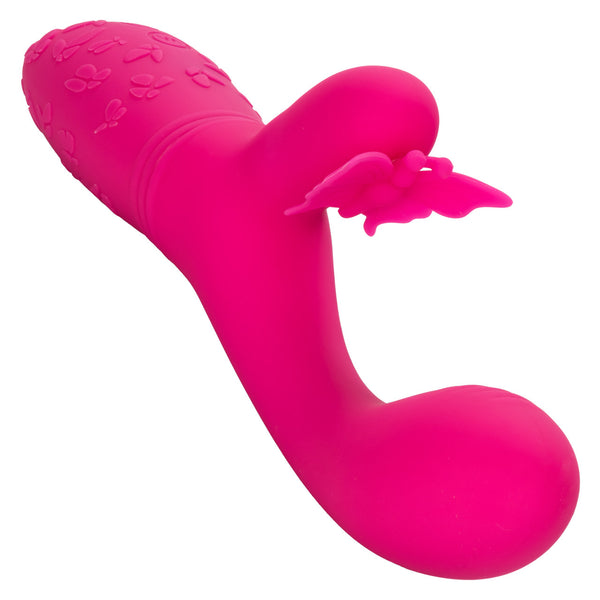 CalExotics Kiss Vibes Rechargeable Butterfly Kiss Flutter G-Spot & Clitoral Vibe - Pink - Extreme Toyz Singapore - https://extremetoyz.com.sg - Sex Toys and Lingerie Online Store - Bondage Gear / Vibrators / Electrosex Toys / Wireless Remote Control Vibes / Sexy Lingerie and Role Play / BDSM / Dungeon Furnitures / Dildos and Strap Ons &nbsp;/ Anal and Prostate Massagers / Anal Douche and Cleaning Aide / Delay Sprays and Gels / Lubricants and more...