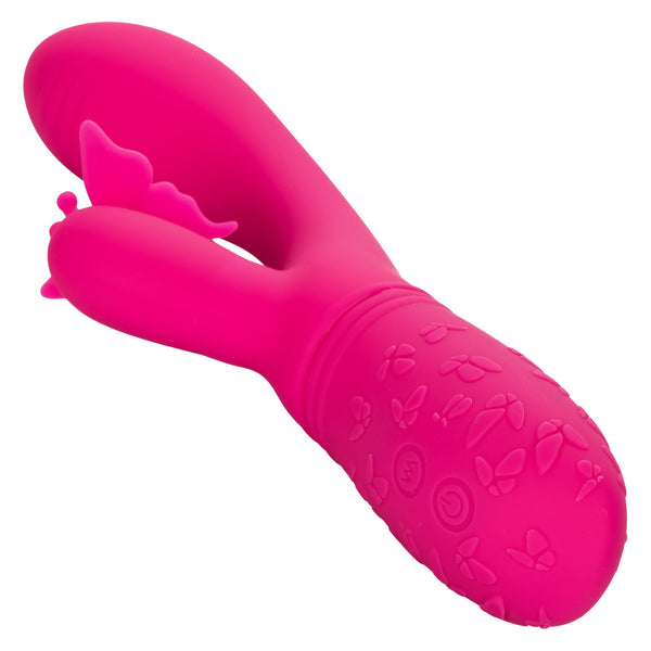 CalExotics Kiss Vibes Rechargeable Butterfly Kiss Flutter G-Spot & Clitoral Vibe - Pink - Extreme Toyz Singapore - https://extremetoyz.com.sg - Sex Toys and Lingerie Online Store - Bondage Gear / Vibrators / Electrosex Toys / Wireless Remote Control Vibes / Sexy Lingerie and Role Play / BDSM / Dungeon Furnitures / Dildos and Strap Ons &nbsp;/ Anal and Prostate Massagers / Anal Douche and Cleaning Aide / Delay Sprays and Gels / Lubricants and more...