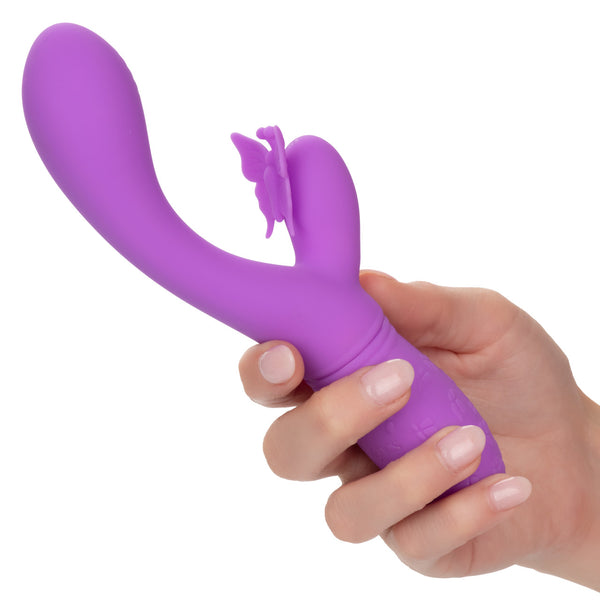 CalExotics Kiss Vibes Rechargeable Butterfly Kiss Flutter G-Spot & Clitoral Vibe - Purple - Extreme Toyz Singapore - https://extremetoyz.com.sg - Sex Toys and Lingerie Online Store - Bondage Gear / Vibrators / Electrosex Toys / Wireless Remote Control Vibes / Sexy Lingerie and Role Play / BDSM / Dungeon Furnitures / Dildos and Strap Ons &nbsp;/ Anal and Prostate Massagers / Anal Douche and Cleaning Aide / Delay Sprays and Gels / Lubricants and more...